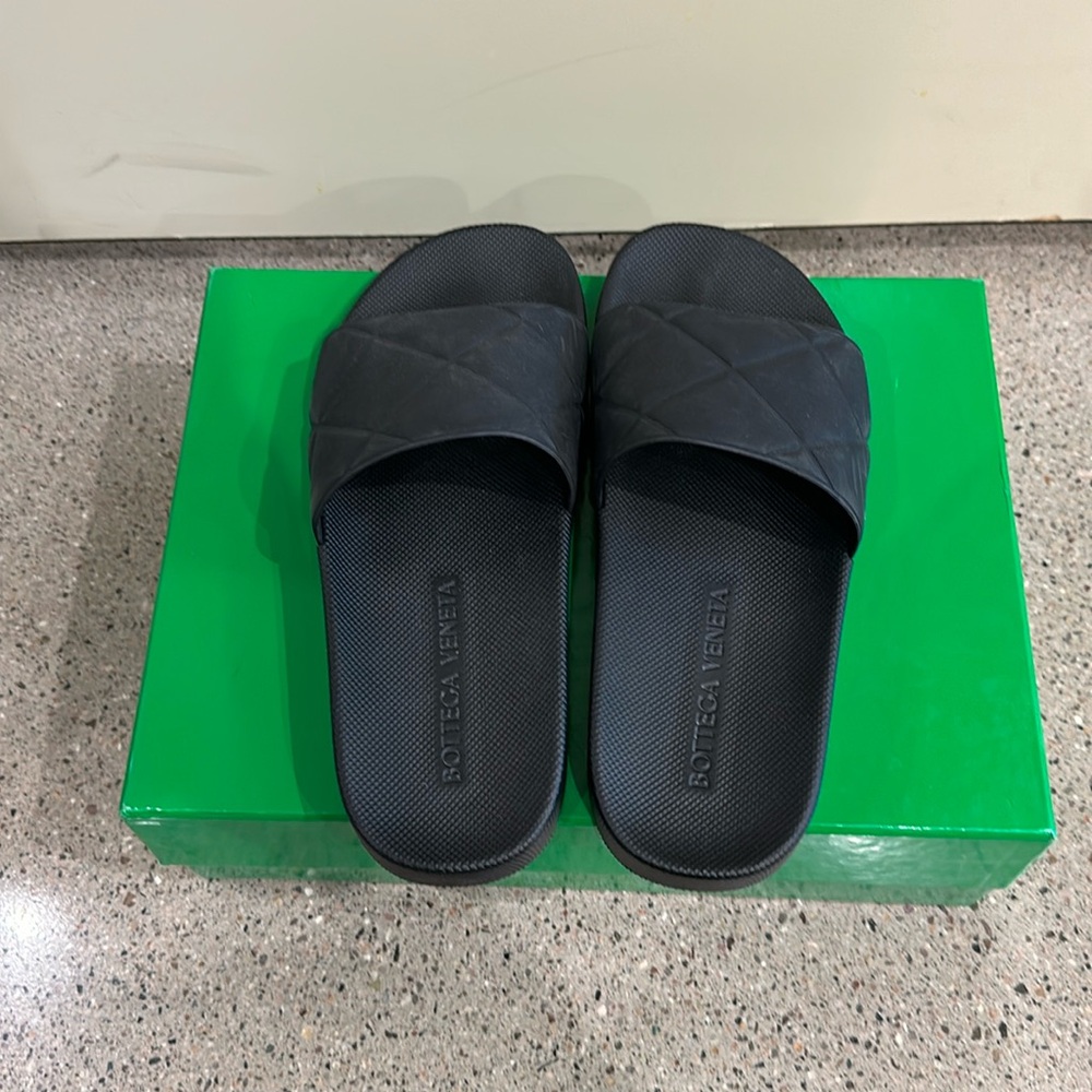Bottega Venetta Rubber Slides - Size 38
